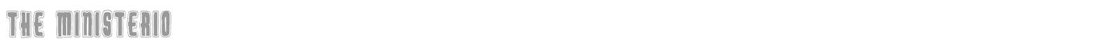 The Ministerio font preview